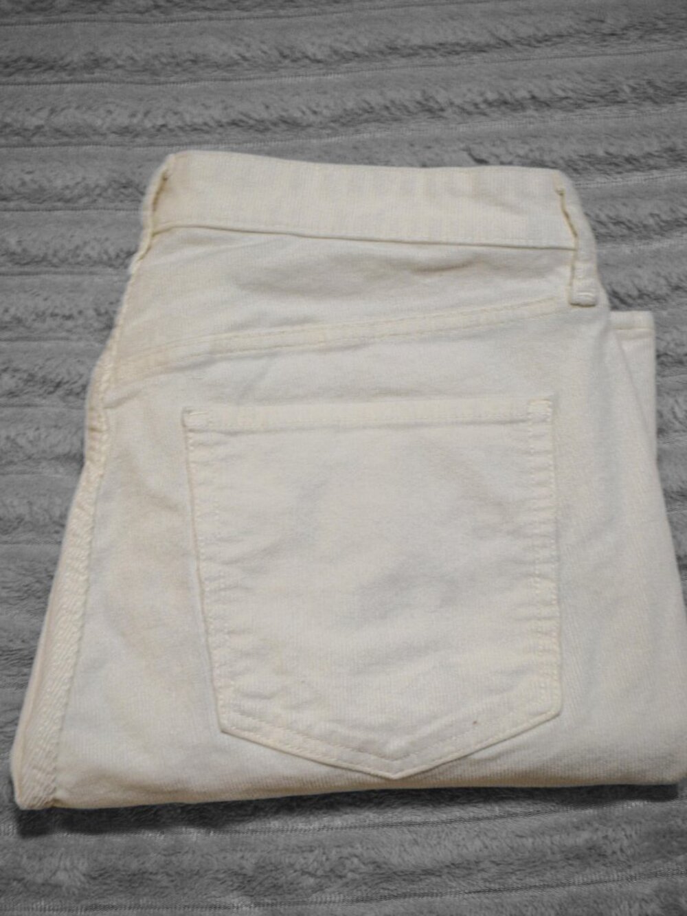 Old Navy White Corduroy 14